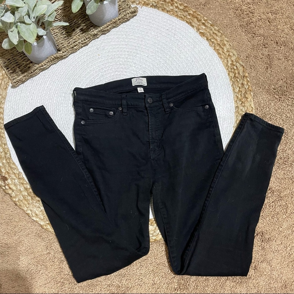 JCREW - lookout high rise skinny black jeans